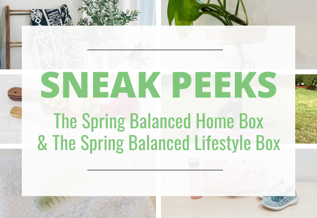 Sneak Peeks Inside The Spring Balanced Home Box & Spring Balanced Lifestyle Box