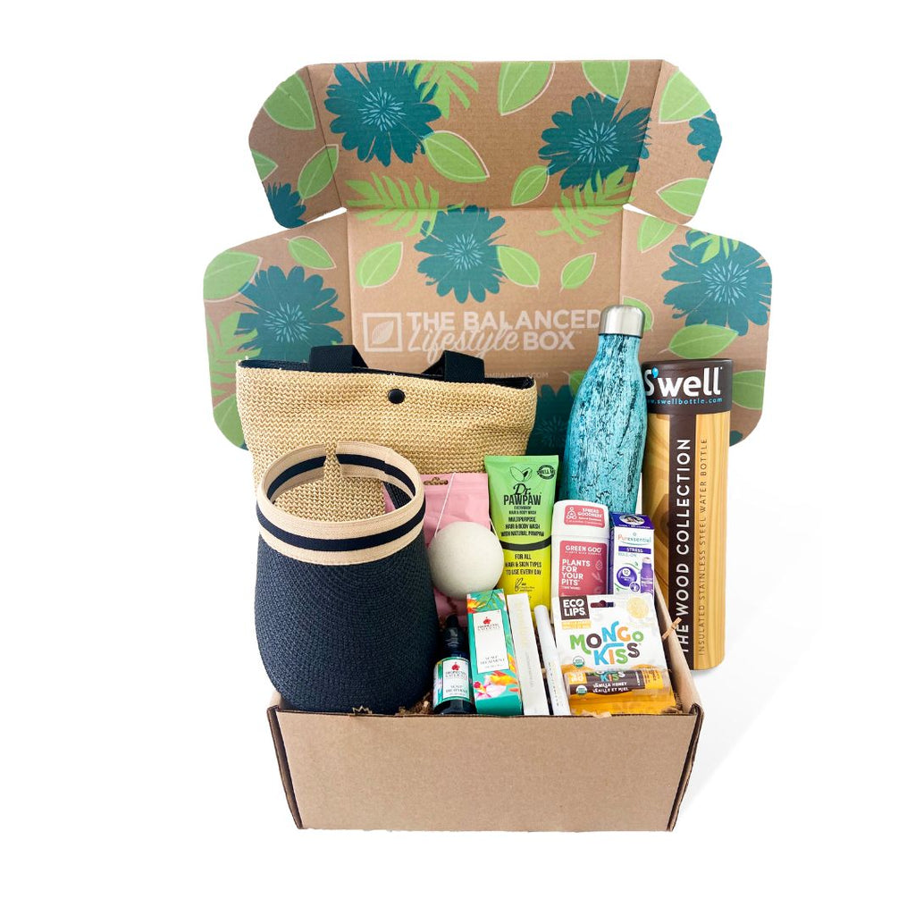 The Summer Balanced Lifestyle Box for Women is filled with 10 premium, full-size products to nurture your body, mind and soul.